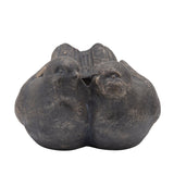 11 Inches Resin 2 Sitting and Lovebirds Planter with Open Top, Bronze