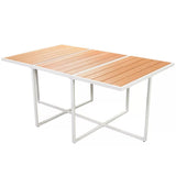 11 Piece Outdoor Dining Set with WPC Tabletop Aluminium