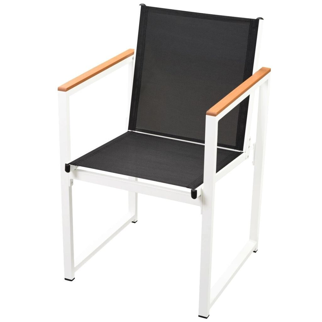 11 Piece Outdoor Dining Set with WPC Tabletop Aluminium