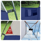 11 ft. x 7 ft. 6 Person Camping Tent with Mesh Windows, Carry Bag and Rainfly
