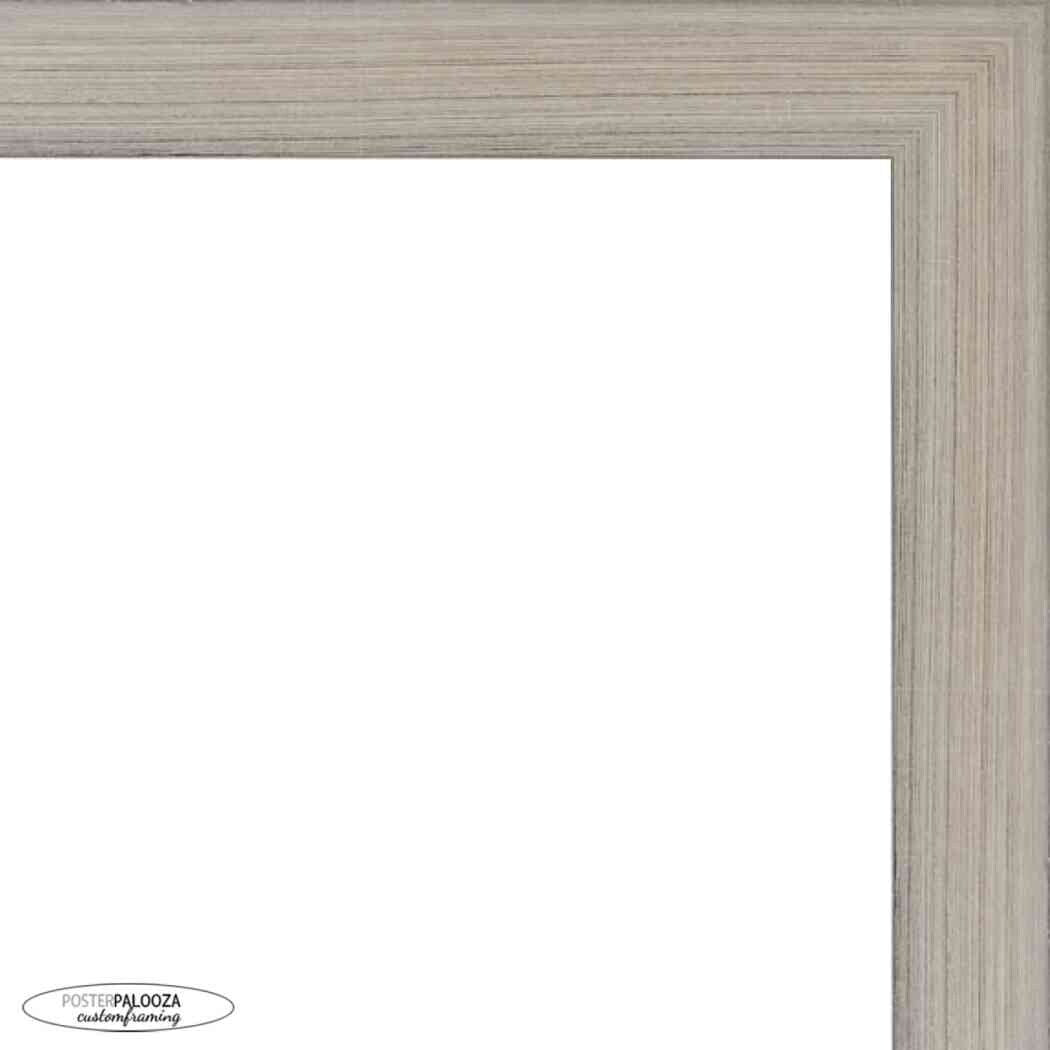 11.7x16.5 Contemporary Silver Complete Wood Picture Frame with UV Acrylic, Foam Board Backing, & Hardware