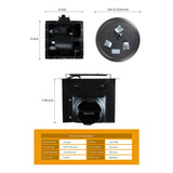 Ultra Quiet Bathroom Exhaust Fan with LED Light and Nightlight 110CFM 1.5 Sone Oil Rubbed Bronze Finish