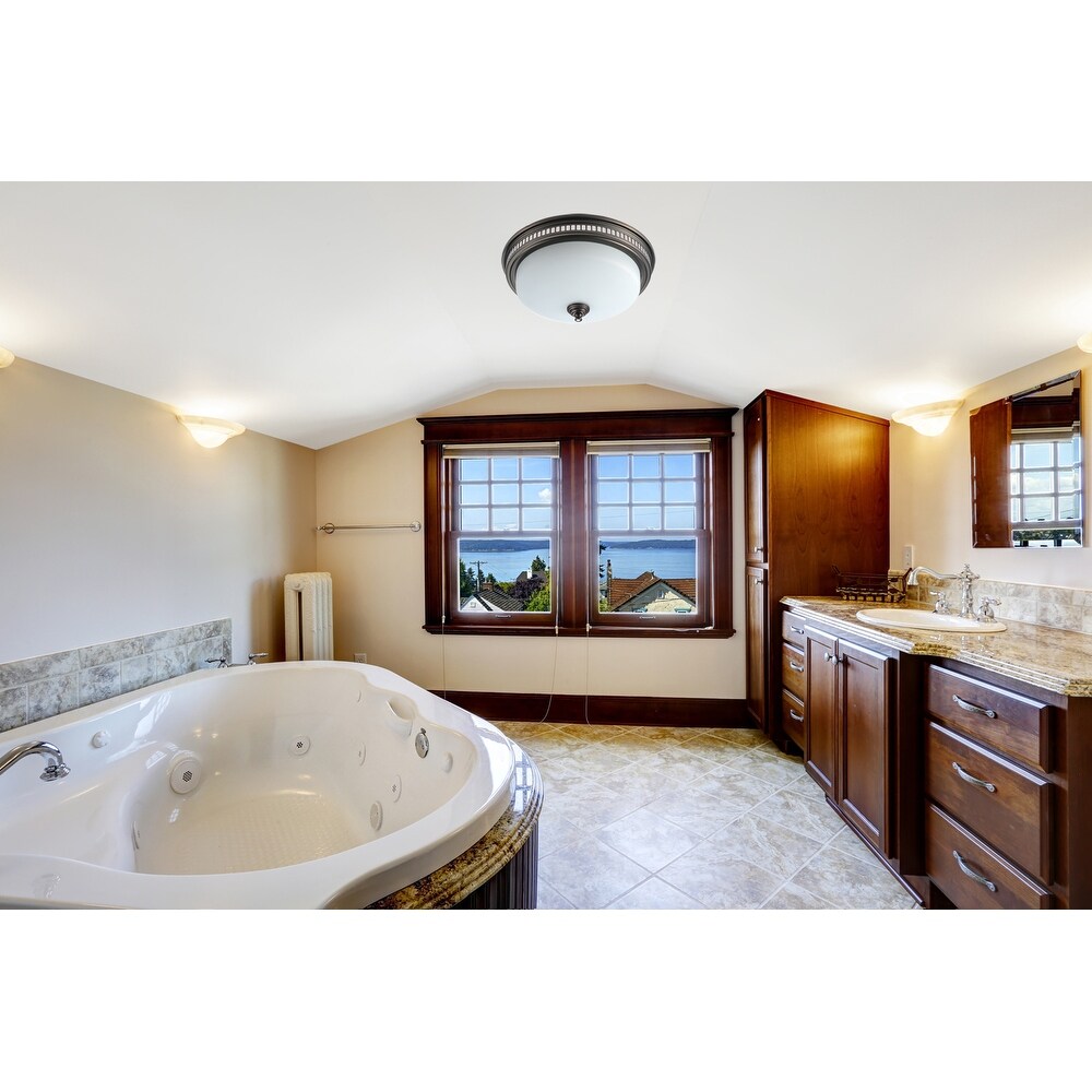 Ultra Quiet Bathroom Exhaust Fan with LED Light and Nightlight 110CFM 1.5 Sone Oil Rubbed Bronze Finish