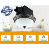 Ultra Quiet Bathroom Exhaust Fan with LED Light and Nightlight 110CFM 1.5 Sone Oil Rubbed Bronze Finish