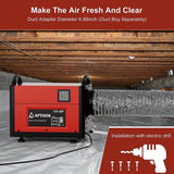 110 Pint Crawl Space Commercial Dehumidifier with 24 H Timer