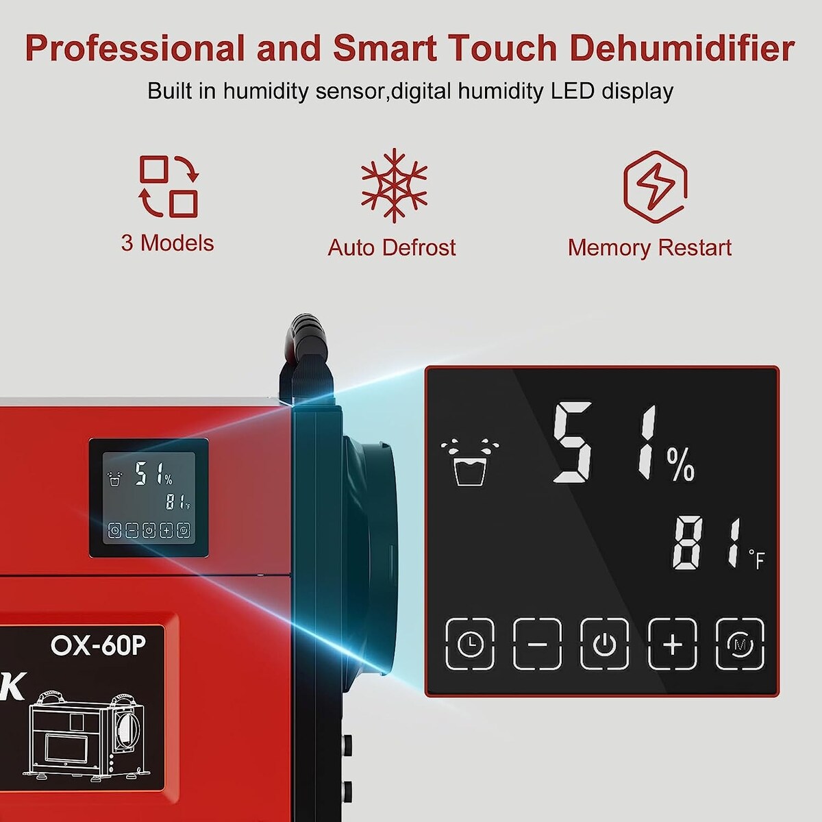 110 Pint Crawl Space Commercial Dehumidifier with 24 H Timer