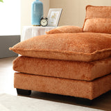 110.63" Sectional Sofa Cloud Couch for Living Room, Modern Chenille U-Shaped Couch Sleep Chaise