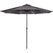 11FT 40 LED Lights Umbrella with Crank,Garden Pool Solar Powered Parasol,No Tilt