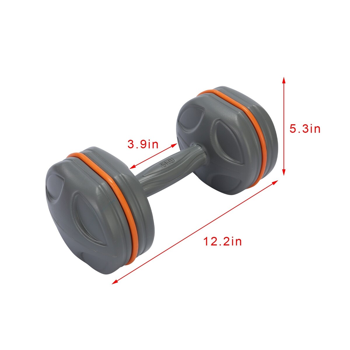 11LB/PC 22LBS in Total Weight Hand Dumbbell Pair Body Shaping Suitable for Home, Gym, Office Situation
