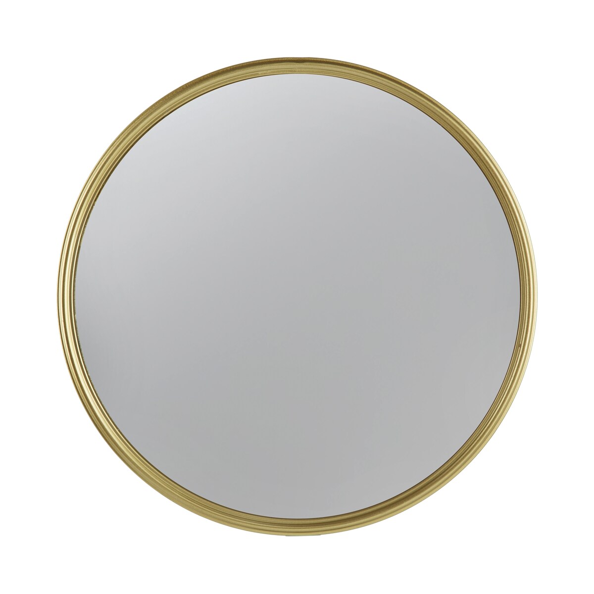 11" Gold Round Mirror, Circle Mirror with Iron Frame for Living Room Bedroom Vanity Entryway Hallway