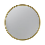 11" Gold Round Mirror, Circle Mirror with Iron Frame for Living Room Bedroom Vanity Entryway Hallway