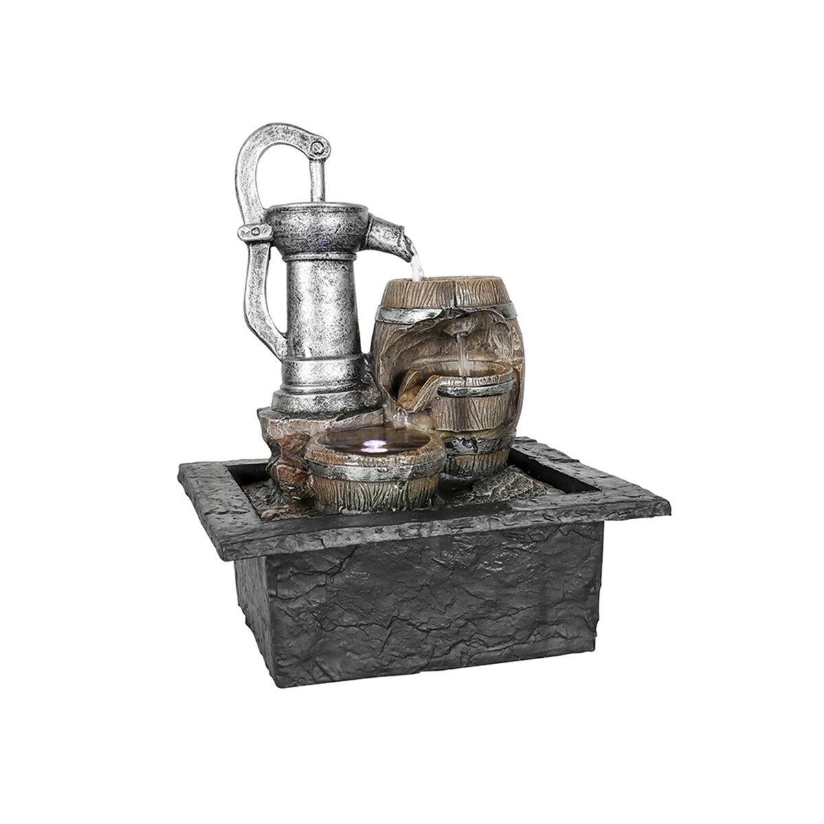 11"H Indoor Water Fountain with LED Light