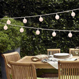 11'6" Paper Lantern String Lights 10-Bulbs 2.5" paper lanterns - Medium
