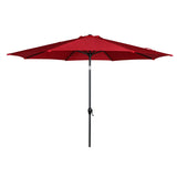 11ft Really Red Round Outdoor Tilting Market Umbrella