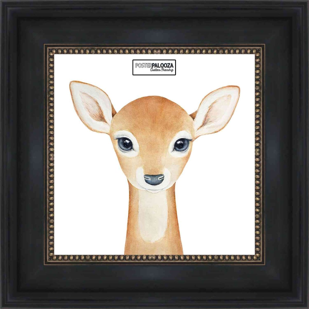 11x11 Traditional Black Complete Wood Square Picture Frame with UV Acrylic, Foam Board Backing, & Hardware
