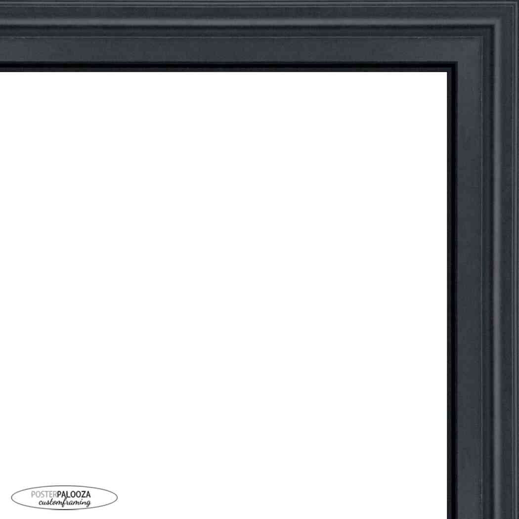 11x11 Traditional Black Complete Wood Square Picture Frame with UV Acrylic, Foam Board Backing, & Hardware