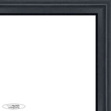 11x11 Traditional Black Complete Wood Square Picture Frame with UV Acrylic, Foam Board Backing, & Hardware