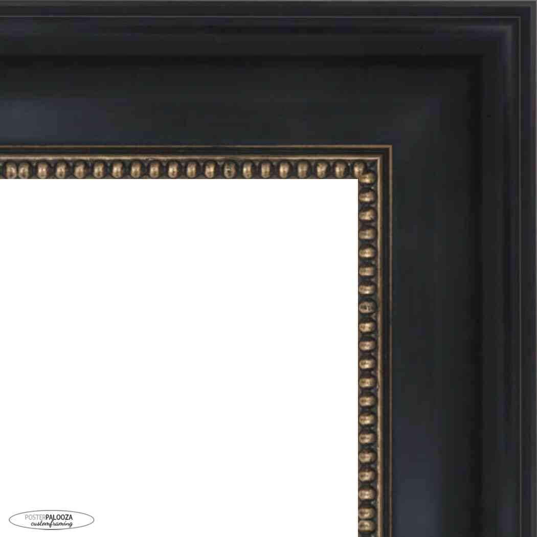 11x11 Traditional Black Complete Wood Square Picture Frame with UV Acrylic, Foam Board Backing, & Hardware