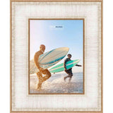 11x13 Contemporary Antique Silver Complete Wood Picture Frame with UV Acrylic, Backing, & Hardware