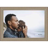11x13 Traditional Antique Silver Complete Wood Picture Frame with UV Acrylic, Backing, & Hardware