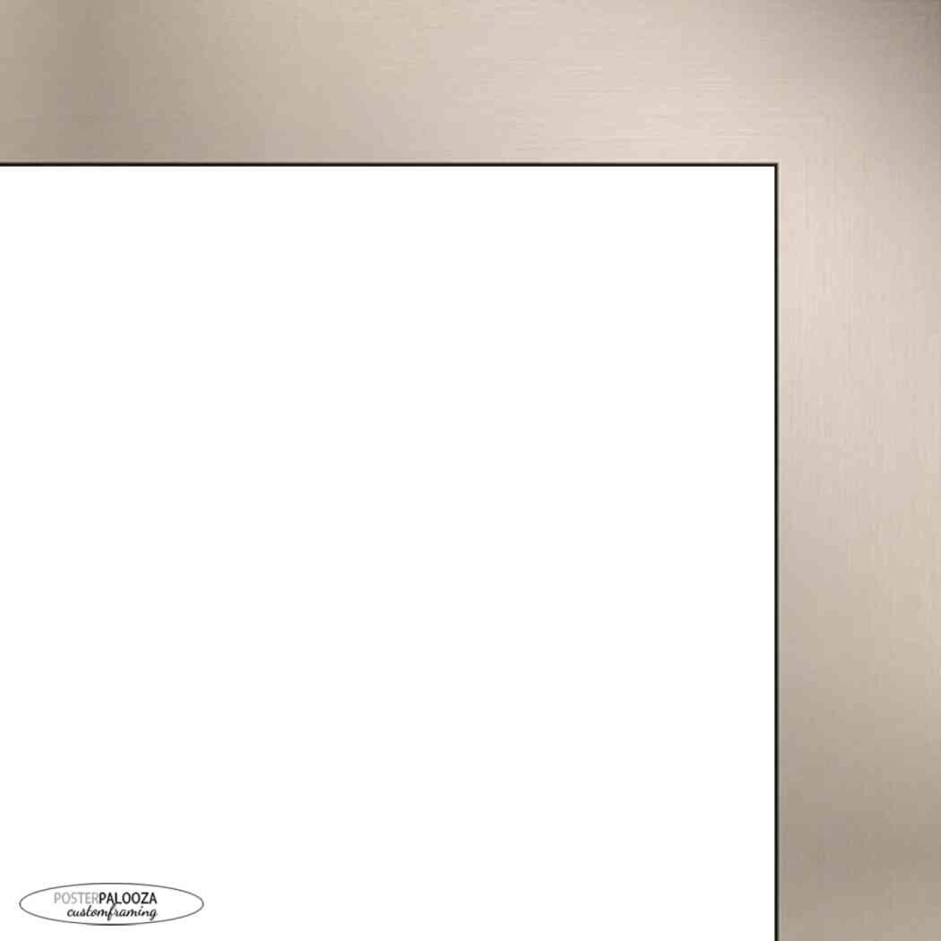 11x14 Contemporary Pewter Complete Wood Picture Frame with UV Acrylic, Foam Board Backing, & Hardware