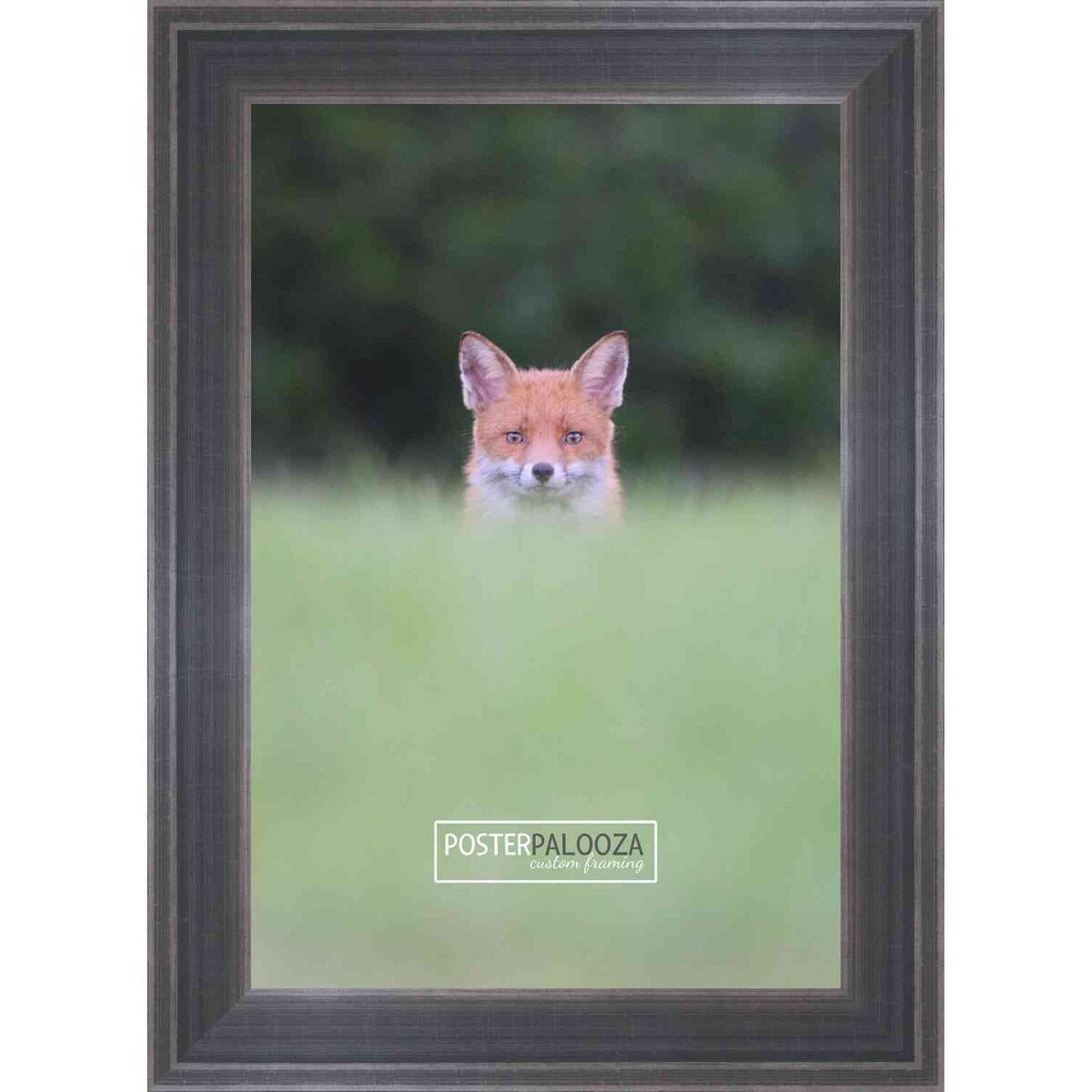 11x14 Contemporary Pewter Complete Wood Picture Frame with UV Acrylic, Foam Board Backing, & Hardware