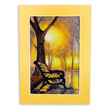 11x14 Mat Bevel Cut for 9x12 Photos - Acid Free Metallic Gold Precut Matboard - For Pictures, Photos, Framing