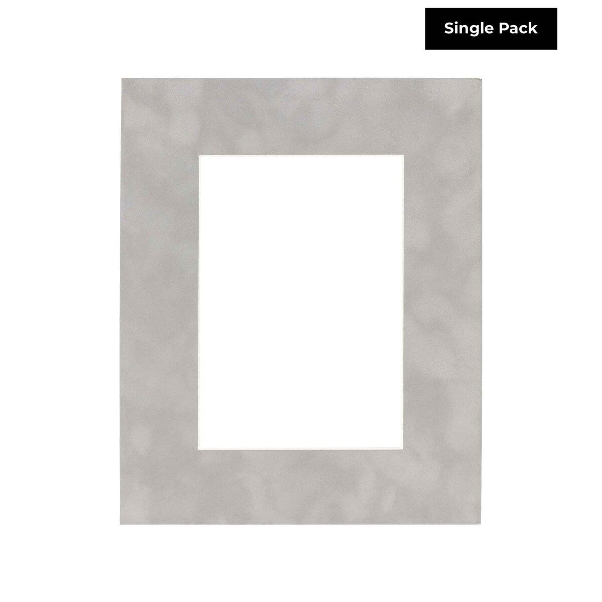 11x14 Mat for 8.5x11 Photo - Light Grey Suede Matboard for Frames Measuring 11 x 14 In- To Display Art Measuring 8.5 x 11 Inches
