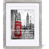 11x14 Rustic Picture Frames Solid Wood Distressed White