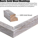 11x14 Rustic Picture Frames Solid Wood Distressed White