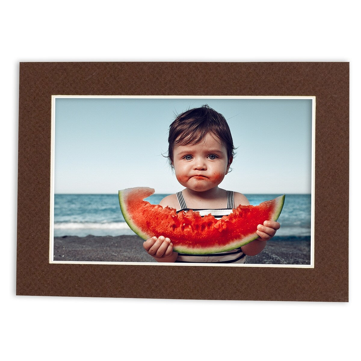 11x15 Mat Bevel Cut for 8.5x11 Photos - Acid Free Chocolate Brown Precut Matboard - For Pictures, Photos, Framing