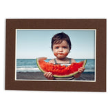 11x15 Mat Bevel Cut for 8.5x11 Photos - Acid Free Chocolate Brown Precut Matboard - For Pictures, Photos, Framing