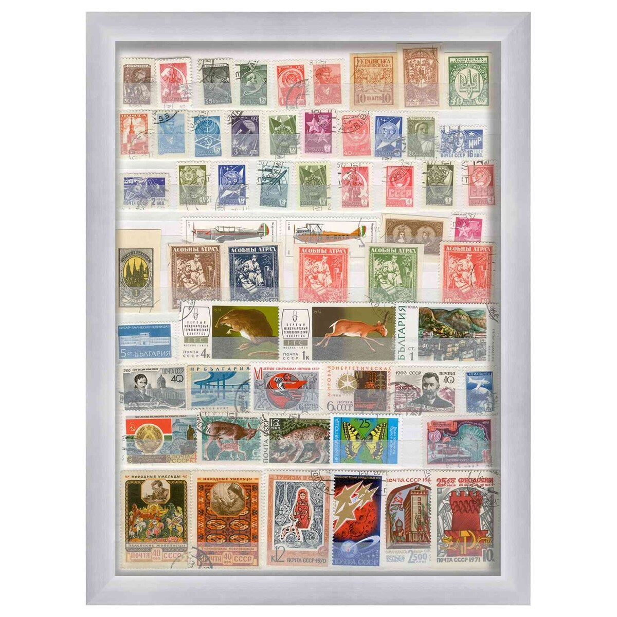 11x15 Silver Shadowbox Frame - Interior Size 11x15 by 1 Inch Deep - This Silver Frame Is Made to Display Items Up To 1 Inch Deep