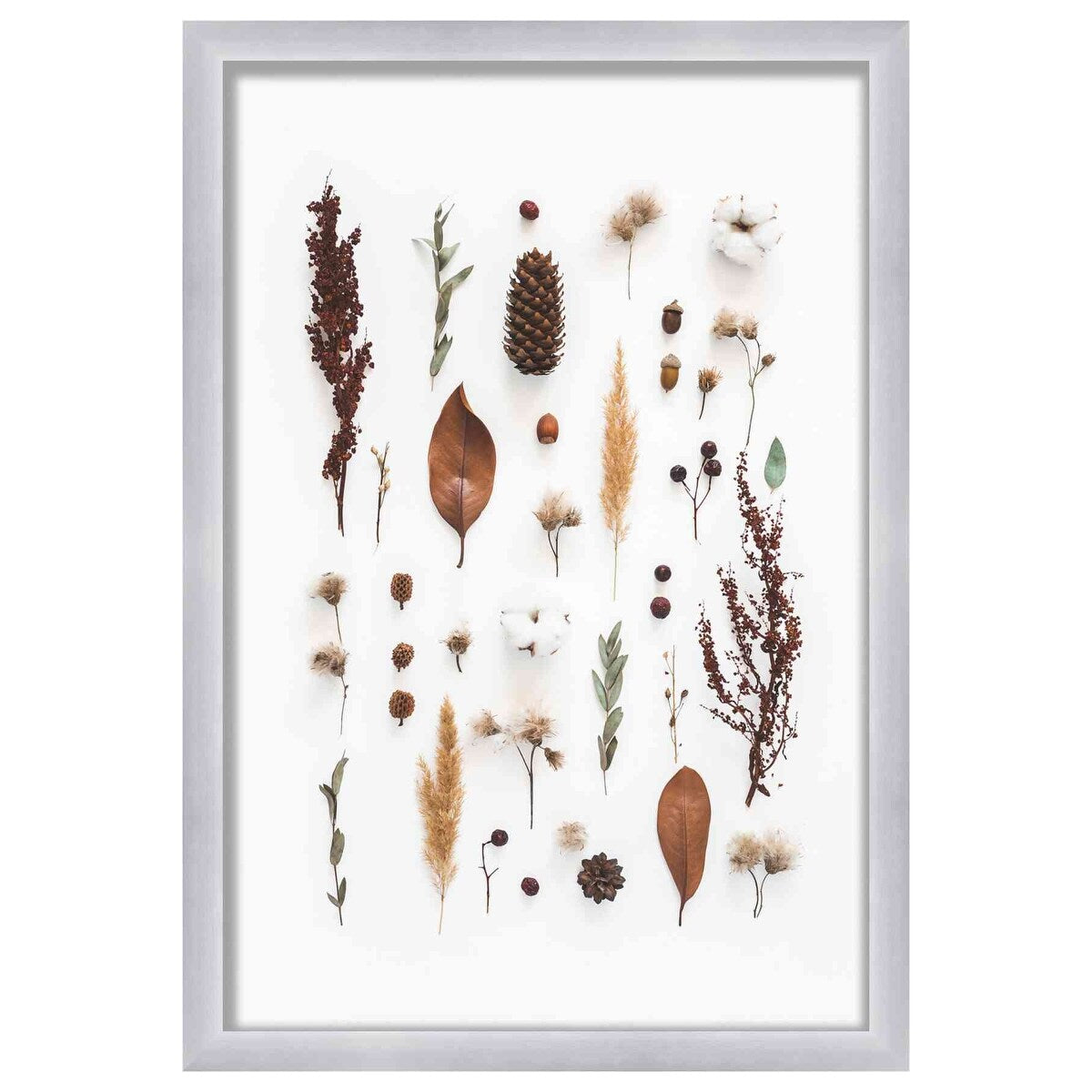 11x15 Silver Shadowbox Frame - Interior Size 11x15 by 1 Inch Deep - This Silver Frame Is Made to Display Items Up To 1 Inch Deep