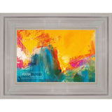 11x16 Contemporary Silver Complete Wood Picture Frame with UV Acrylic, Foam Board Backing, & Hardware