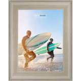 11x17 Contemporary Silver Complete Wood Picture Frame with UV Acrylic, Foam Board Backing, & Hardware