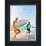 11x18 Contemporary Black Complete Wood Picture Frame with UV Acrylic, Foam Board Backing, & Hardware