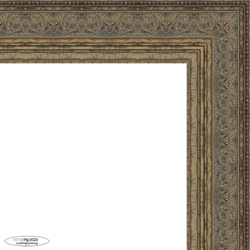 11x18 Ornate Antique Gold Complete Wood Picture Frame with UV Acrylic, Foam Board Backing, & Hardware