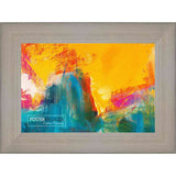 11x20 Contemporary Silver Complete Wood Picture Frame with UV Acrylic, Foam Board Backing, & Hardware