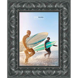 11x20 Distressed/Aged Black Complete Wood Picture Frame with UV Acrylic, Foam Board Backing, & Hardware