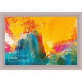 11x20 Frame Light Brown Oak Wooden Picture Frame with UV Acrylic, Foam Board Backing, & Hanging Hardware