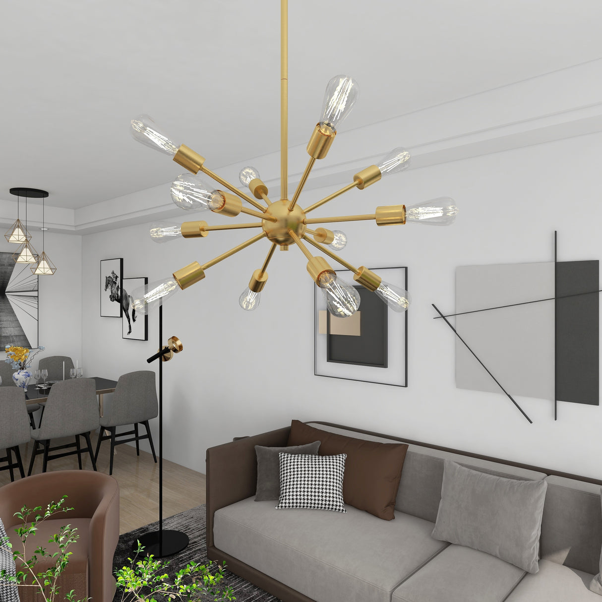 12 - Light Sputnik Sphere Chandelier