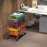 12-Drawers Rolling Storage Cart, Multicolor