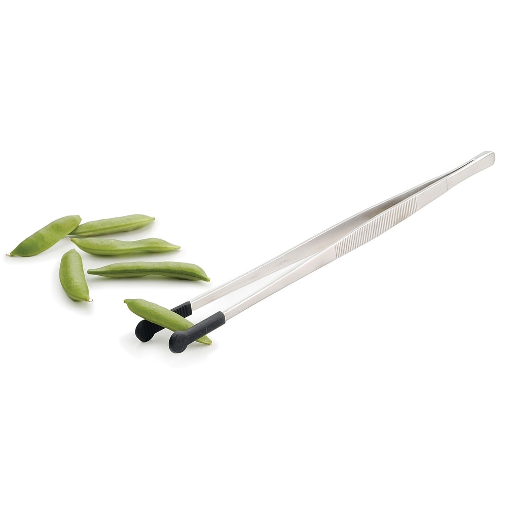 12-Inch Silicone-Tipped Culinary Tweezers - 12-Inch Length