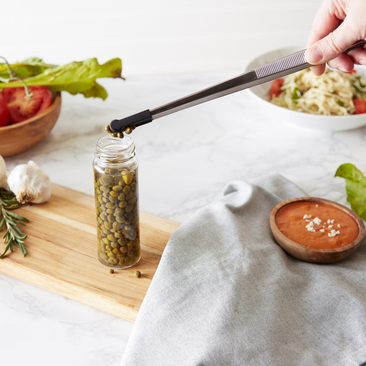 12-Inch Silicone-Tipped Culinary Tweezers - 12-Inch Length