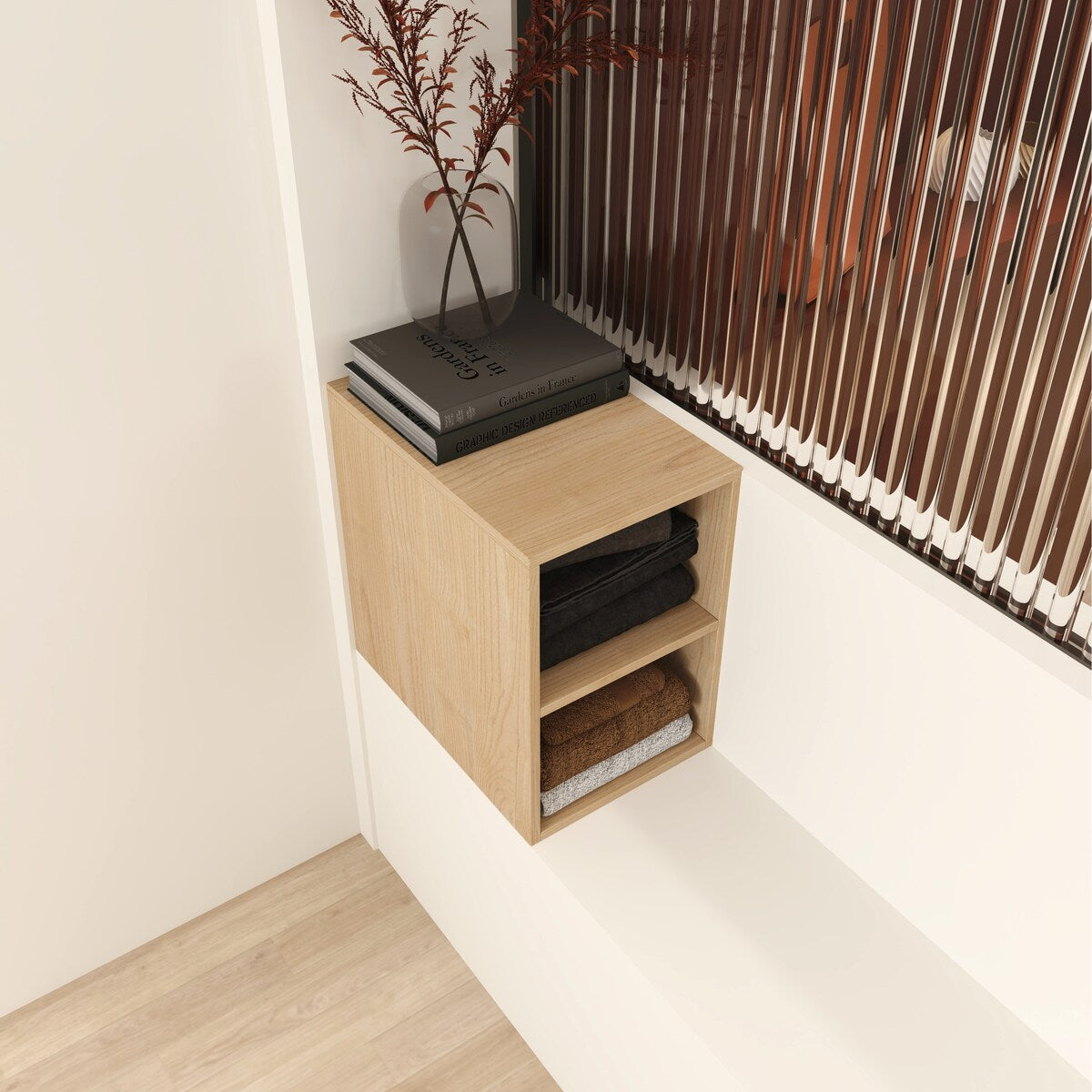 12 Inch Small Wall Mounted Storage Shelves,Suitable for Small Bathroom