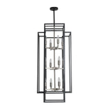 12-Light Lantern Tiered Chandelier Pendant Lighting Island