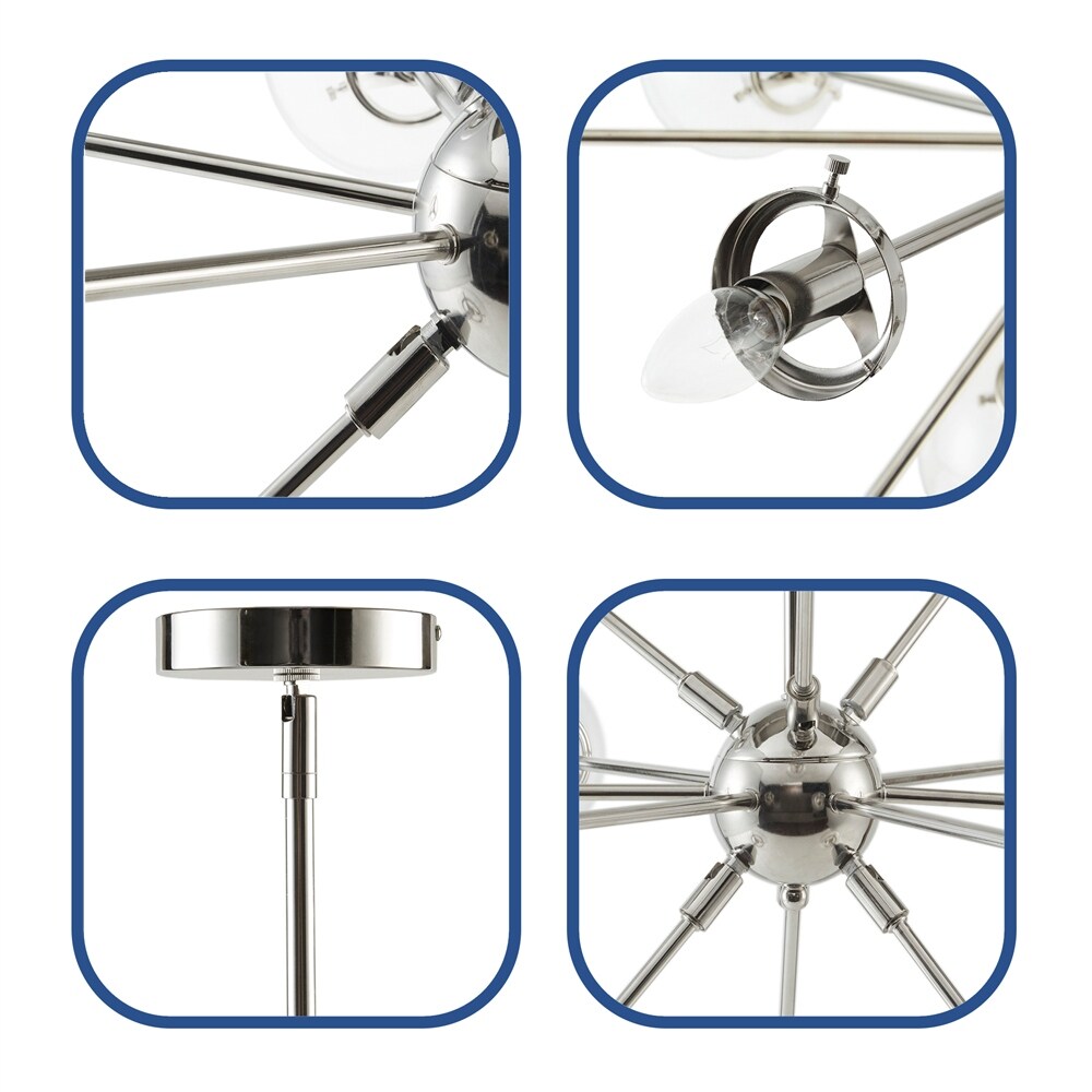 12-Light Oversized Globe Chandelier