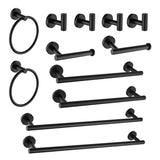 12-PCS Stainless Steel Bathroom Accessories Set Wall Mounted,Round Shape