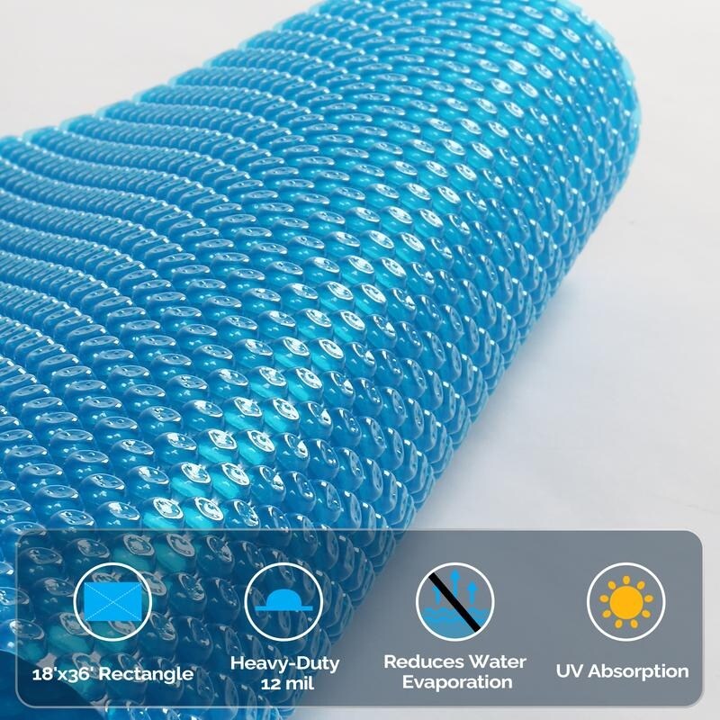 12 mil 12 x 24 ft Blue Rectangle Pool Membrane - 12 x 24 ft